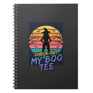 Carnet Conception de tee-shirt Halloween Check Out My Boo