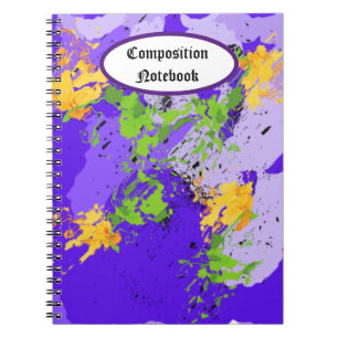 Carnet Conception de tourbillon vibrant d'art fluide de v