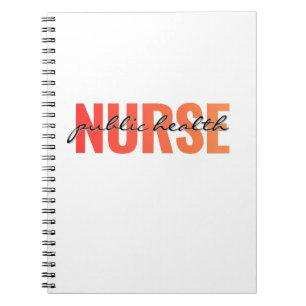 Carnet Conception de typographie d'infirmière en santé pu