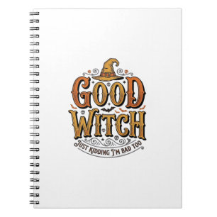 Carnet Conception de typographie Halloween sorcière genti