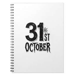 Carnet Conception de typographie Halloween Vintage 31 oct