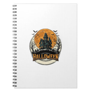 Carnet Conception de vecteur de maison hantée Halloween v
