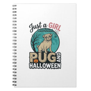Carnet Conception de vecteur vintage de fille de Hallowee