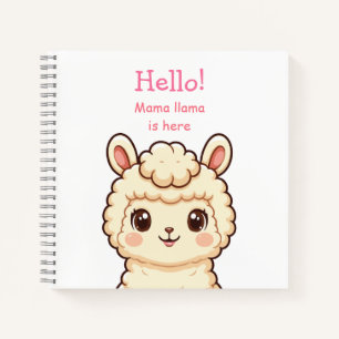 Carnet Conception d'illustration de lama mignon