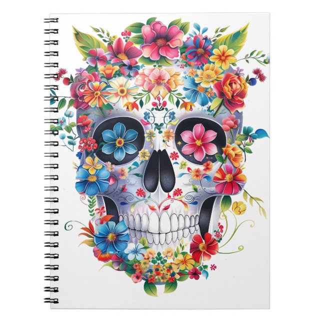 Carnet Conception du crâne floral (Devant)