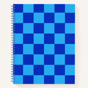 Carnet Conception du vérificateur bleu clair et foncé