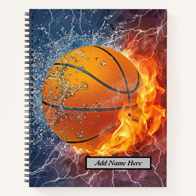 Carnet Conception moderne Cool de basket-ball eau et glac (Devant)