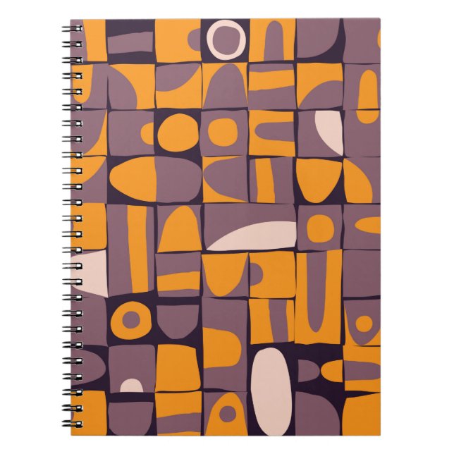Carnet Conception motif transparente avec bracelet géomét (Devant)