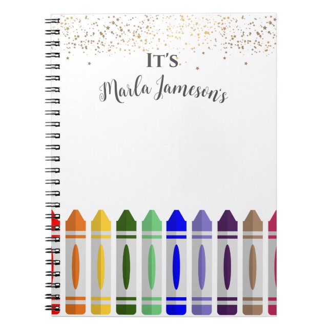 Carnet Conception personnalisée Crayon Star (Devant)