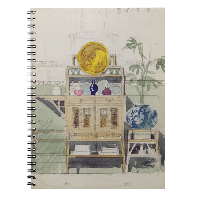 Carnet Conception pour un buffet, c.1860s-70s (la semaine (Devant)