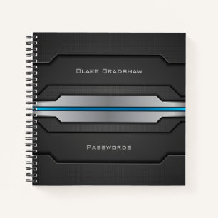 Carnet Conception technique avec Blue Glow et titres pers