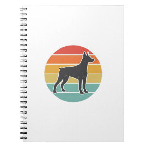 Carnet Conception vectorielle de silhouette de chien au c