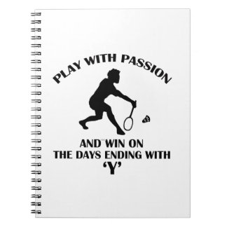 Carnet conceptions de badminton