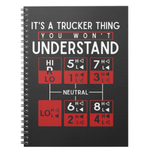 Carnet Conducteur de camion Drôle Trucker dire