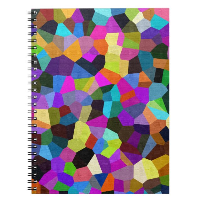 Carnet Confetti dans les tons bijoux (Devant)