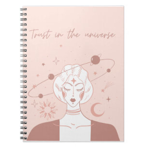 Carnet Confiance dans la positivité spirituelle universel