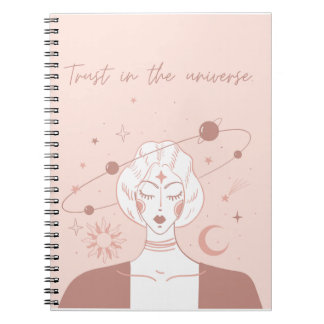 Carnet Confiance dans la positivité spirituelle universel