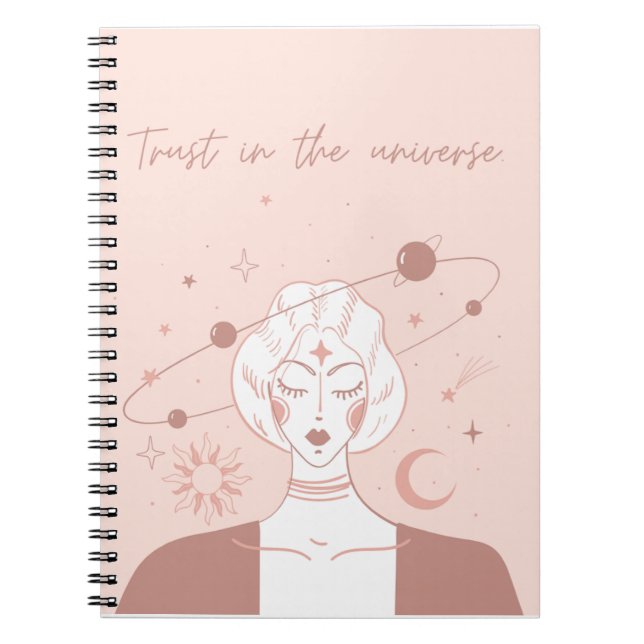 Carnet Confiance dans la positivité spirituelle universel (Devant)
