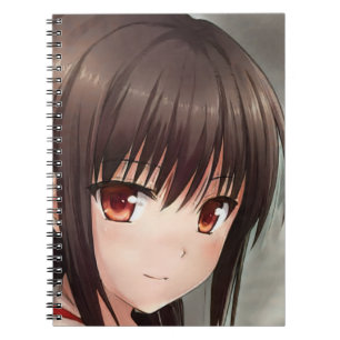 Carnet Connaître sourire anime fille mignonne brunette ye