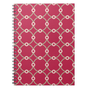 Carnet Connectivité nucléaire - magenta - motif continu