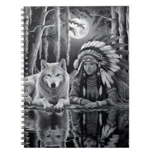 Carnet Connexion sauvage : Loup et fille