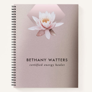 Carnet Conseiller en santé énergétique Lotus Dusty Rose G