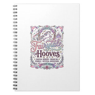 Carnet Conte de fées licorne sabots Création de merch ori