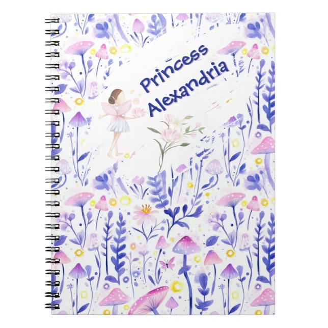 Carnet Conte fée customisée enchantée (Devant)