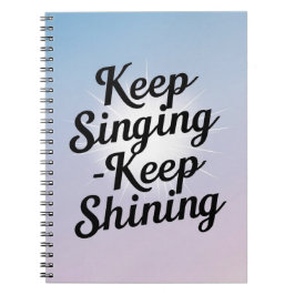 Carnet Continuer à chanter Conserver la brillance option