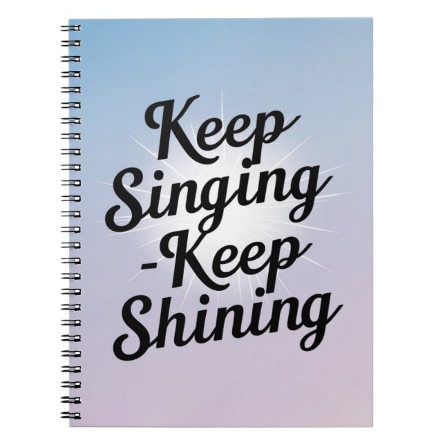 Carnet Continuer à chanter Conserver la brillance option  (Devant)