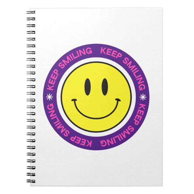 Carnet Continuez à sourire (Devant)