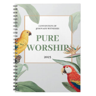 Carnet Convention JW 2025 pur culte design tropical