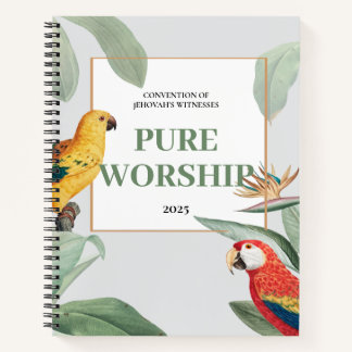 Carnet Convention JW 2025 pur culte design tropical