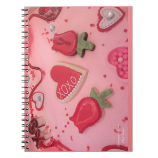 Carnet Cookies au sucre Cœurs et Roses