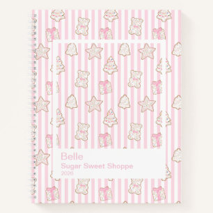 Carnet Cookies de vacances givrés Grand cadre transparent