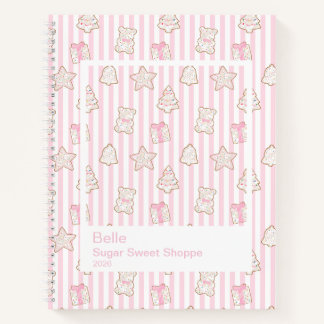 Carnet Cookies de vacances givrés Grand cadre transparent