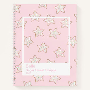 Carnet Cookies étoile givrés Grand cadre transparent