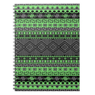 Carnet Cool été tendance néon vert gris gris vert noir