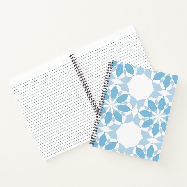 Carnet Cool, girly, moderne, tendance fleur unique abstra (Intérieur)