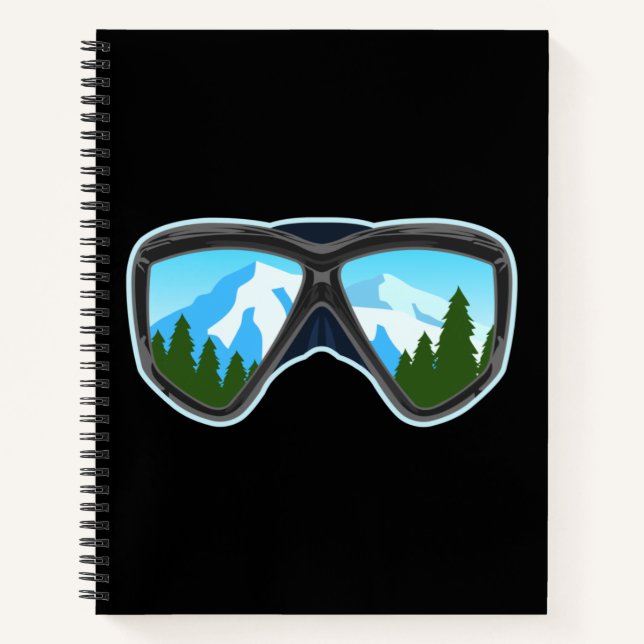 Carnet Cool Ski Goggles Lecteur Ski Snowboard Sports (Devant)
