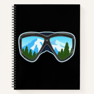 Carnet Cool Ski Goggles Ski Player Snowboard Sports
