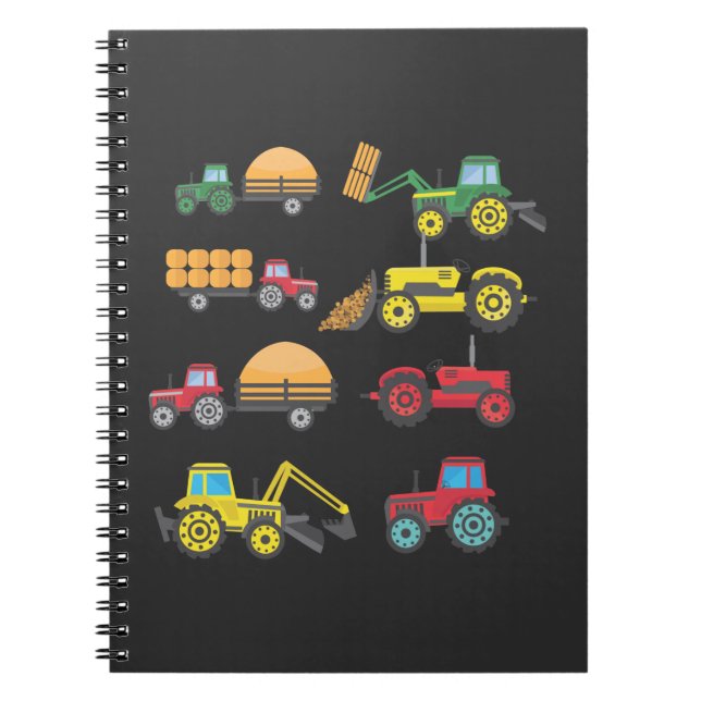 Carnet Cool Tracteur Dessin Agritourisme agricole (Devant)