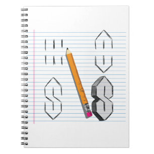 Carnet Cool universel Point S Doodle 90s enfants milieu