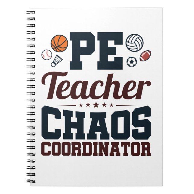 Carnet Coordinateur PE Teacher Chaos (Devant)