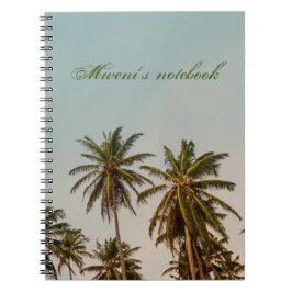 Carnet Copie de glamour et été - Palmier tropical