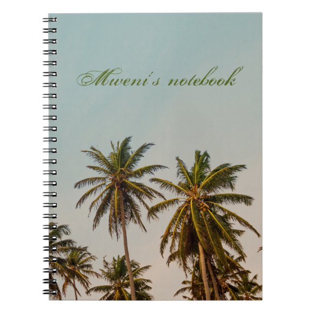 Carnet Copie de glamour et été - Palmier tropical (Devant)
