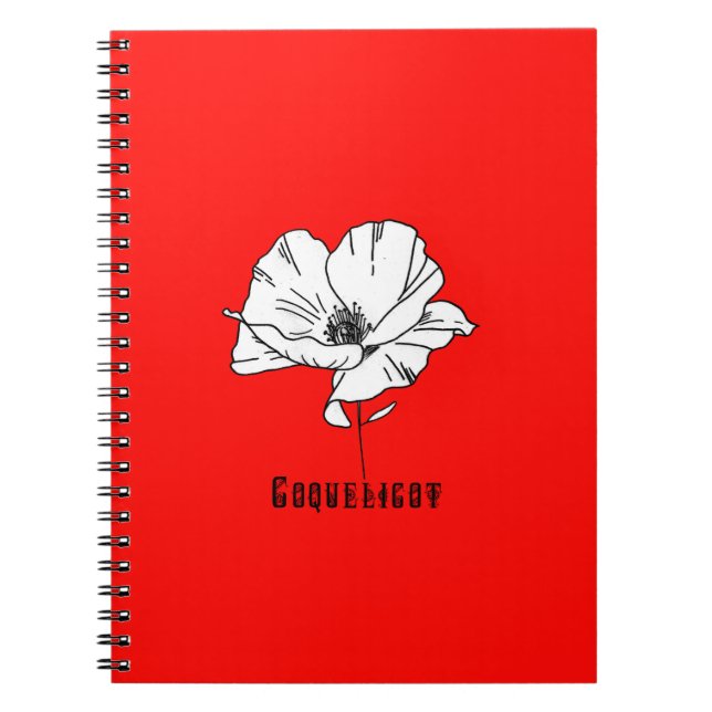 Carnet Coquelicot (Devant)
