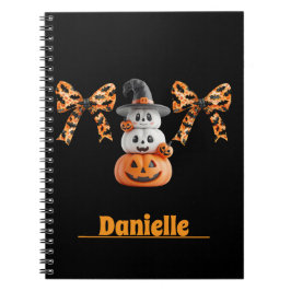 Carnet Coquette Citrouille Cute personnalisée