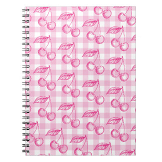 Carnet Coquette esthétique cerise rose