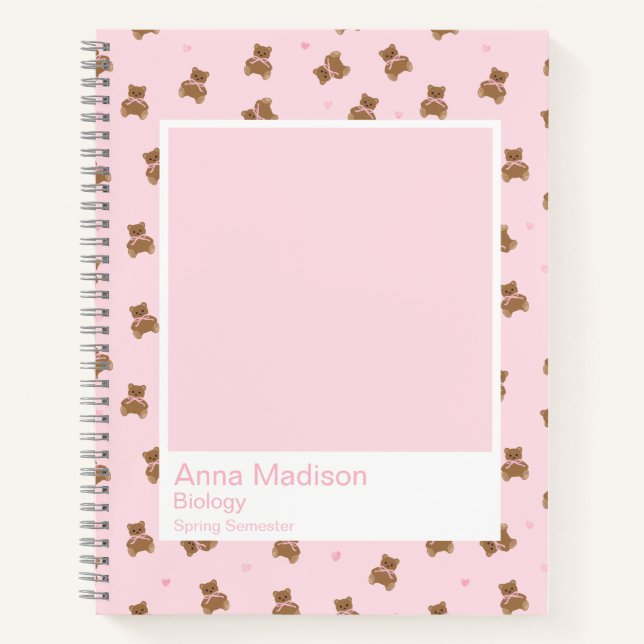 Carnet Coquette Teddy Bears Notebook (Devant)